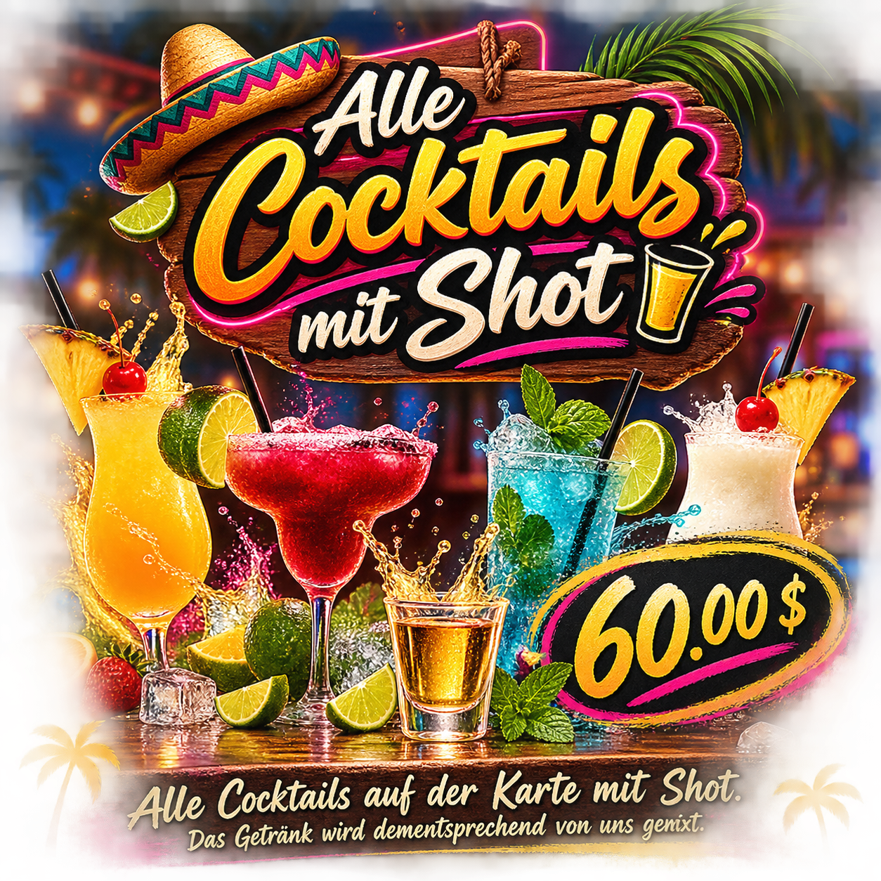 Alle Cocktails mit Shot